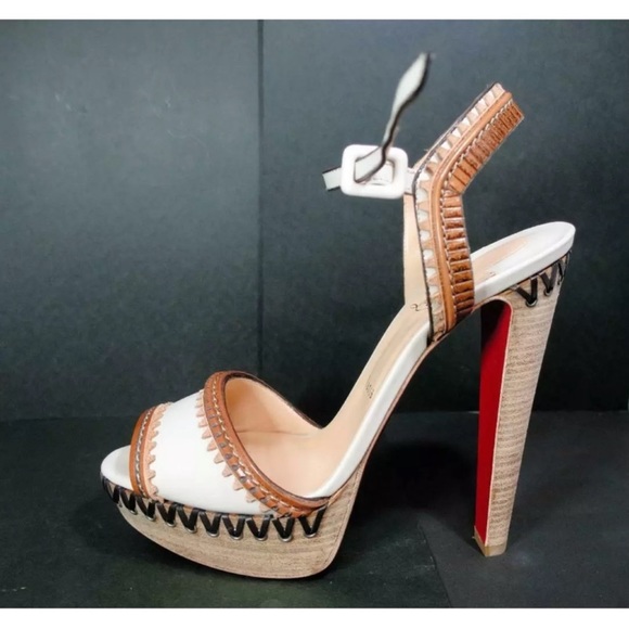 🤍Christian Louboutin Trepi High 140 Noisette Sandals🤍 - Picture 4 of 6